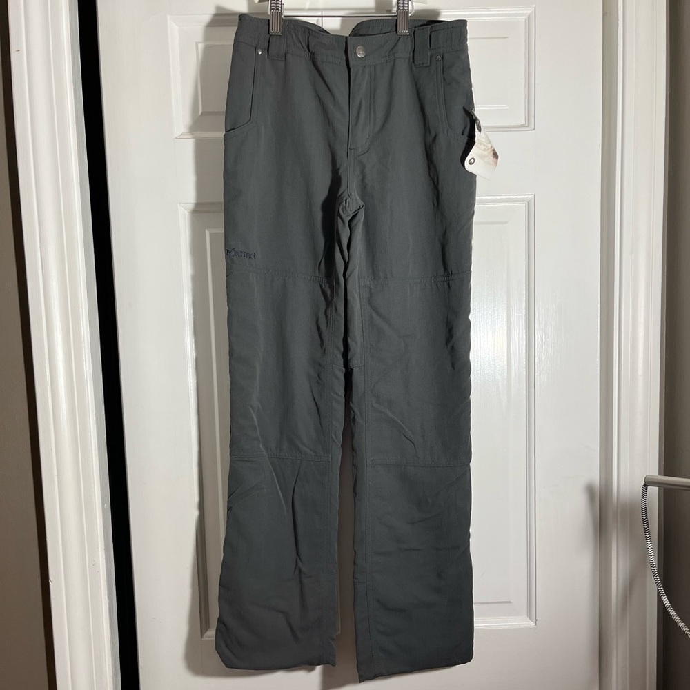 Marmot Boy’s Big Wall Flannel Lined Pant Gray XL NWT